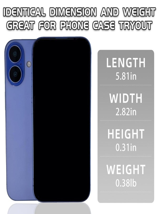 Faawxlo Fake Phone Dummy PropPhone, BlackScreen Decoy PhonePear PhoneNon-Working Phone16 16Pro Max for Kid Play, DisplayPhone Look Like Real Phonepro max16 (16,Ultramarine,Black Screen) - Image 2